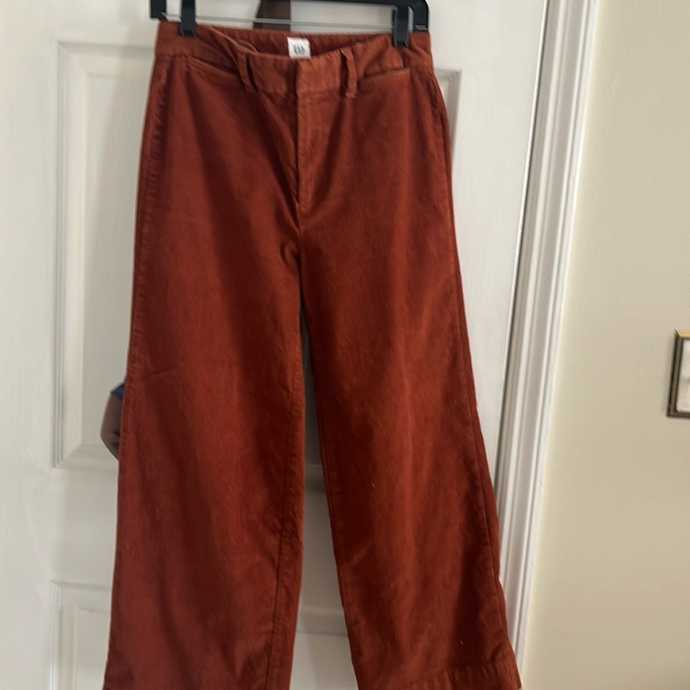 Gap high rise wide leg crop corduroy